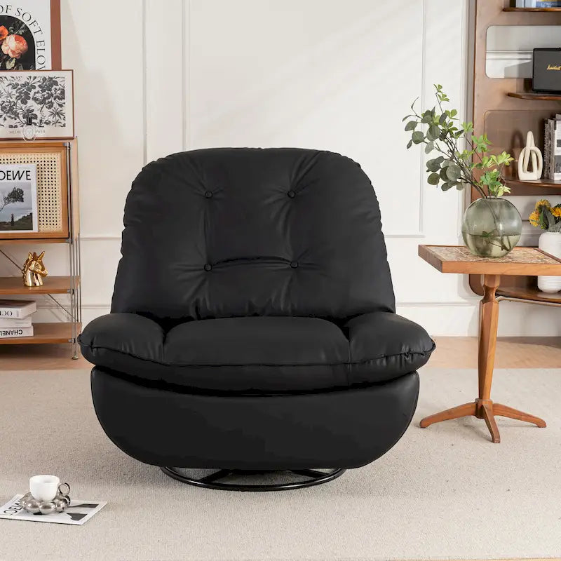 Poltrona Reclinabile Girevole Elettrica con Caricatore USB e Lettore Musicale Bluetooth