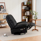 Poltrona Reclinabile Girevole Elettrica con Caricatore USB e Lettore Musicale Bluetooth