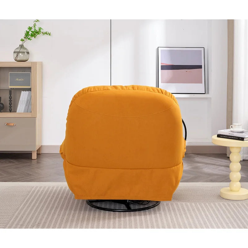 Poltrona Reclinabile Girevole Elettrica con Caricatore USB e Lettore Musicale Bluetooth